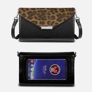 NWT Save the Girls Touch Screen Purse Perfectly Timeless- Leopard